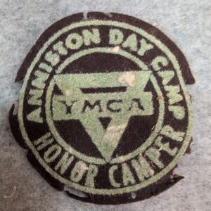 Vtg YMCA Anniston Day Camp Honor Camper Felt‎ Patch The Felt Crafters Alabama